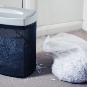 all-paper-shredding-machine-and-shredded-paper-bag
